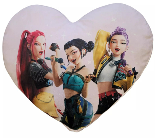 Halantex Възглавница Сърце K-POP Demon Hunters 40 см Фиолетова Форма 04