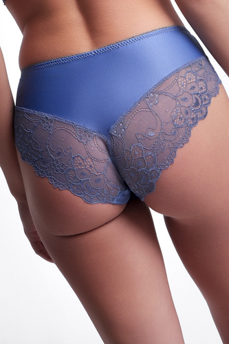 AVA 2302 Denim Класически дамски бикини от дантела, сини, удобни