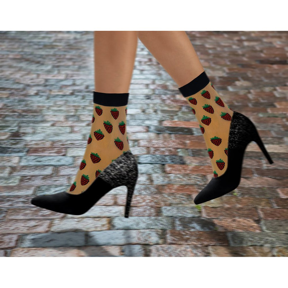 Дамски найлонови чорапи Sesto Senso, малини и сок