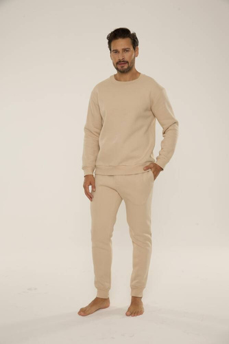 813 Indigo Мъжки спортен костюм от De Lafense - пясъчен