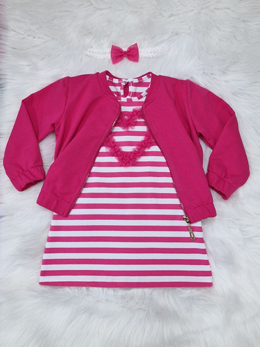 Детски бомбър суичър Gracja Bambarillo амарант