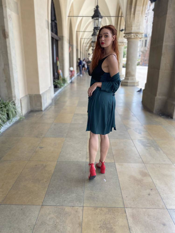 871 Visa Дамски халат Forex - зелена бутилка