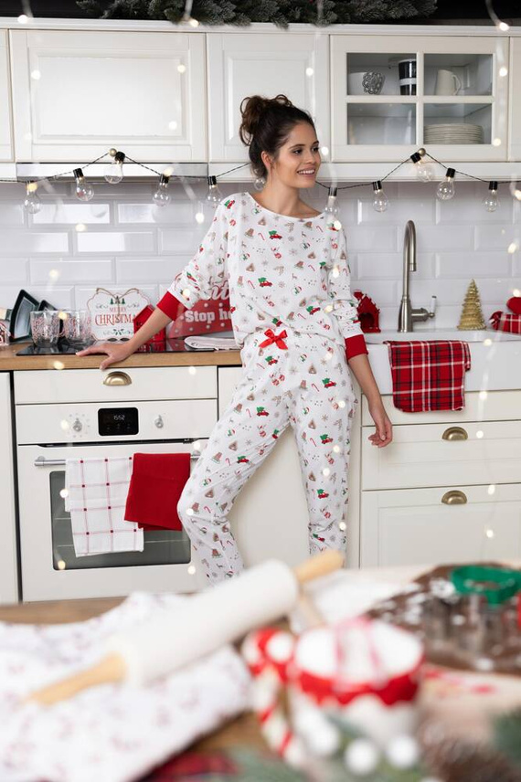 Дамска пижама Samantha Sensis -ecru