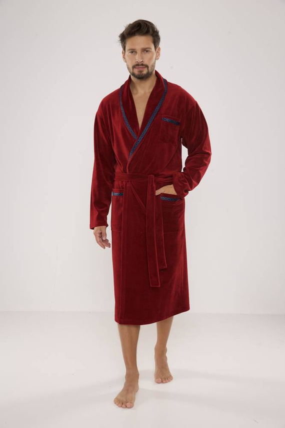 666 Роналдо мъжки халат De Lafense - бордо