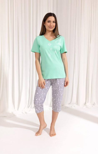 696 Дамска пижама Regina - зелена