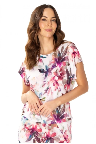 86661 Блуза пижама Larisa Seagull с флорален принт