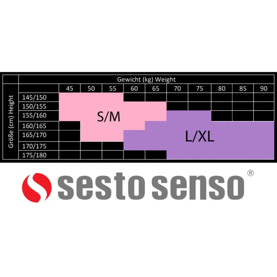 BDS003 Черен чорап Sesto Senso