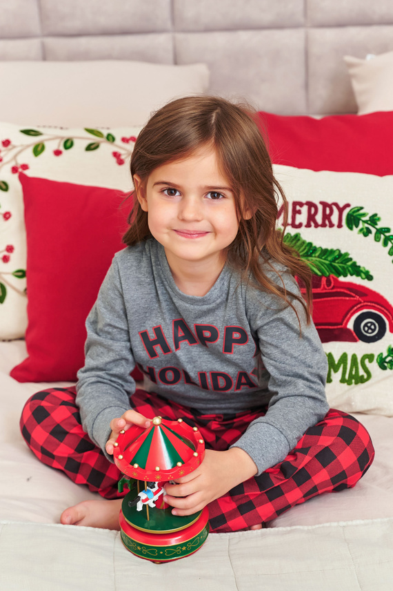 7345 Детска пижама Doctor Nap Dark Grey - 100% памук