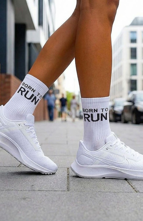 Дамски памучни чорапи Milena Born To Run 0200-225 – рипсени, удобни