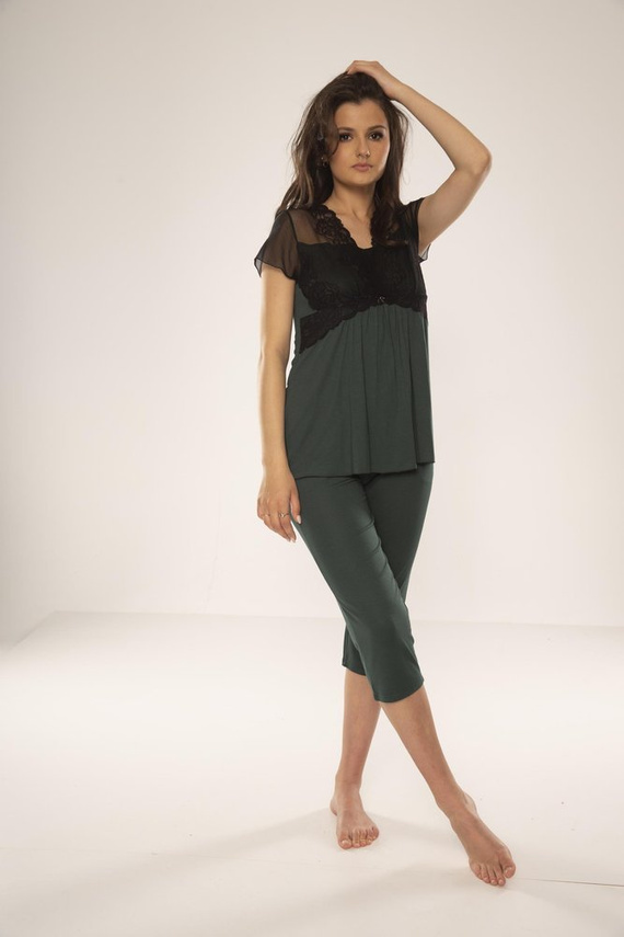 490 Artemise Дамска пижама Forex - зелена