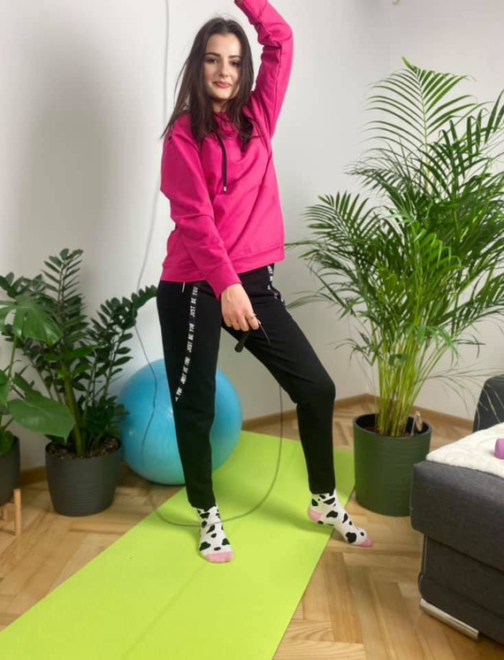 496 Дамски спортен костюм Just Forex - амарант