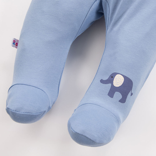 Памучни спални костюми Elephant Eevi - сини