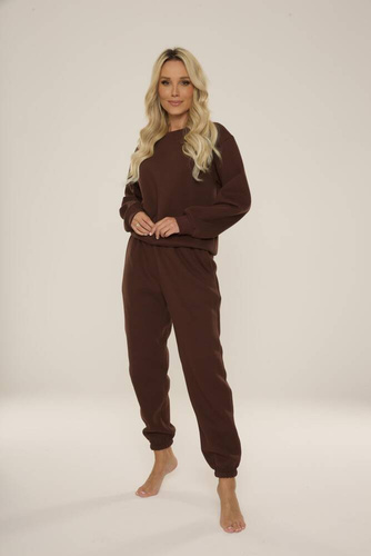 812 Дамски спортен костюм Indigo Forex - шоколад