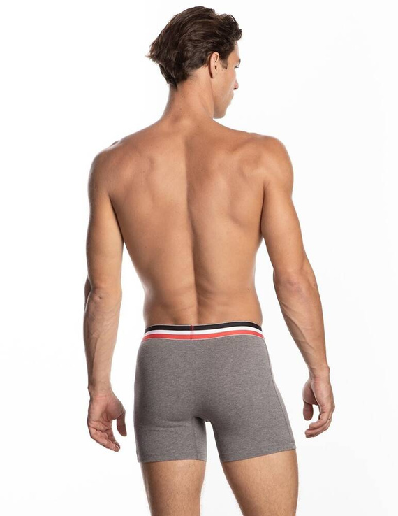 M-1052 SZG Мъжки боксерки Lama черно сиво