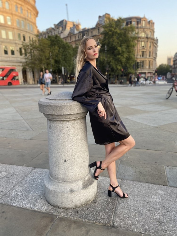 797 Дамски халат Classic Forex - черен