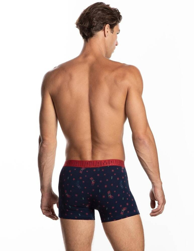 M-1053 SZG Мъжки боксерки Lama red navy blue