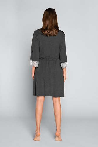 Sonata Дамски халат Италианска мода тъмен меланж 