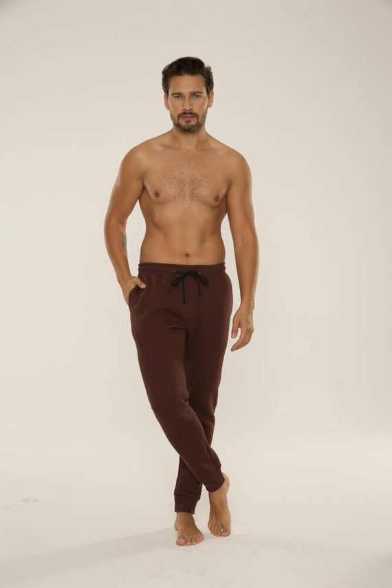 813 Indigo Мъжки спортен костюм от De Lafense - шоколад