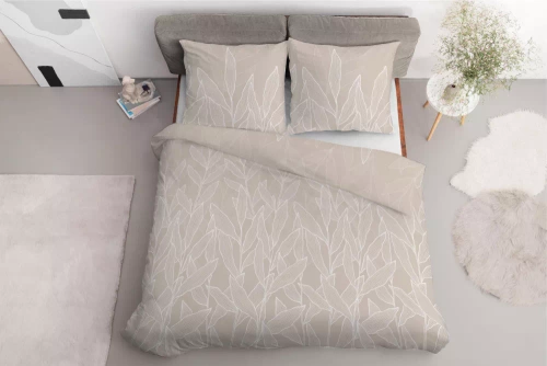 5087 Спално бельо от сатен Detexpol бежово