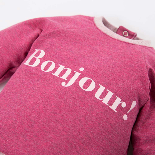 Момичешки суичър Hello World Eevi - бордо