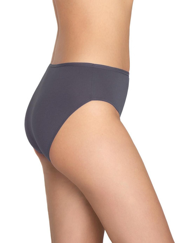 Дамски слипове L-120BI-96 Lama графитно сиво - памук, комплект от 3, удобни и класически