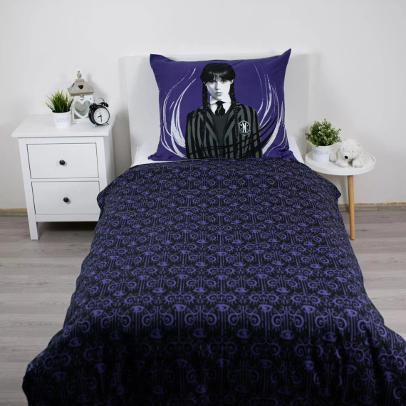 Памучно спално бельо Wednesday Handy Thing 140x200 Jerry Fabrics лилаво