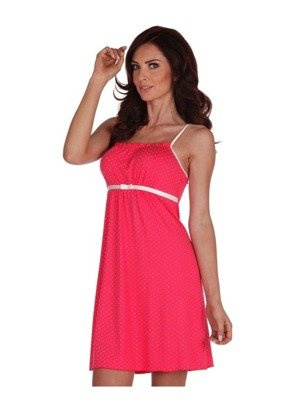 918 Dots Forex нощница без презрамки - малинова