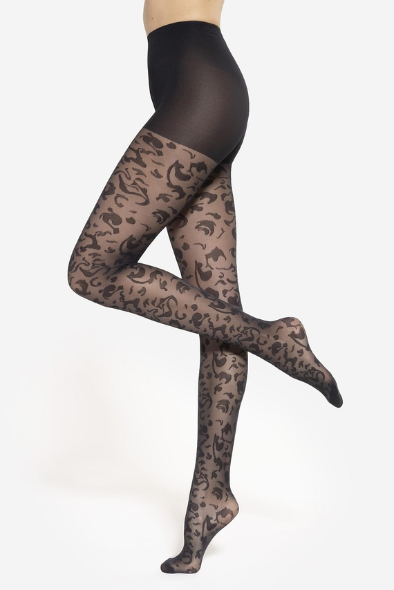 Чорапогащи Gatta Trendy Floral, модел 05 – 40 den, елегантен флорален мотив, стил и комфорт