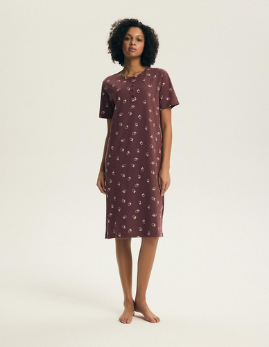 Нощница Henderson Evika 45304 – памучна, принт ягоди