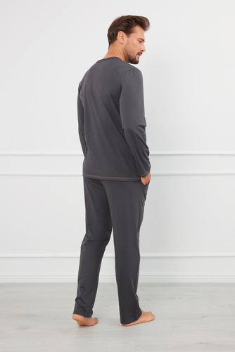 Salomon Мъжка пижама с дълъг ръкав и дълъг панталон Италианска мода - graphite/honey