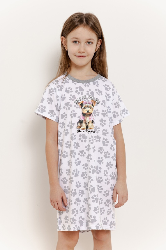 3390 Pixie момичешка риза Taro - екрю сиво