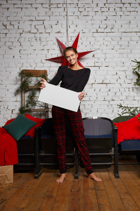 Ordesa Дамска пижама с дълъг ръкав и дълъг панталон Италианска мода - черно/принт