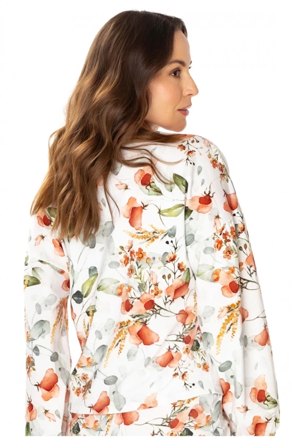 86667 Marcella Пижама блуза Чайка щампа с цветя