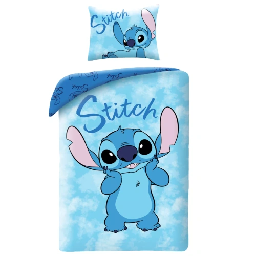 Памучно спално бельо Halantex Lilo i Stitch 140x200 двулицево 70x90