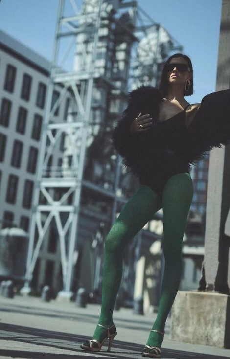 1236 Чорапогащи Galia 80 den Gabriella botigla – шарени, кадифени, 3D технология