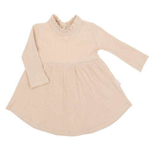 212167 Tola Nicol рокля с дълъг ръкав - бежово