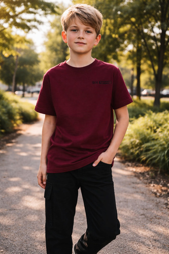 Детска тениска Six Seven Bambarillo – удобство и свобода на движение claret