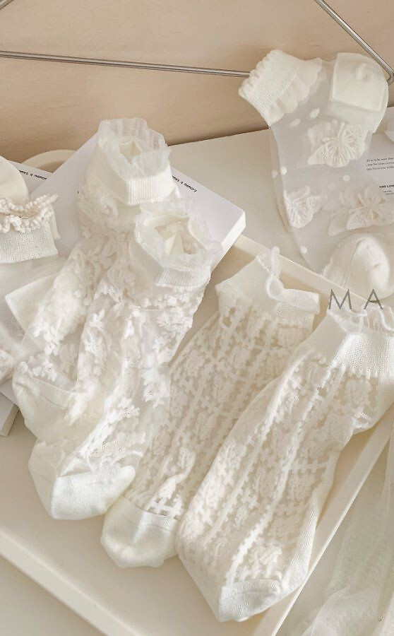 Дамски чорапи тип терлик Magnetis CC-251106 – памучни ecru с десен