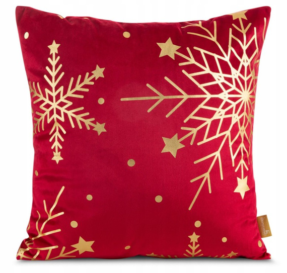 Глава 237 Eurofirany Коледна калъфка за възглавница от кадифе, червена – мека, елегантна декорация
