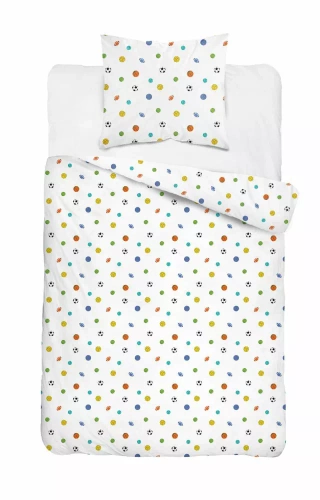 5442 A Sportowy Sen Детско памучно спално бельо Detexpol бяло