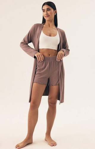 42681 Дамски халат Noves Henderson - златисто кафяв