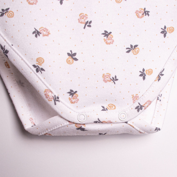 Боди за момиче Nicol 220095 с къс ръкав, памук, нежни цветенца