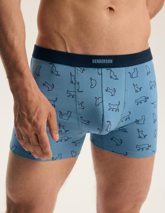 Мъжки боксерки Henderson 45481 Fur 2-Pak памучни с широка ластична лента с лого