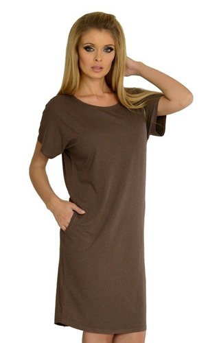 523 Нощна риза Paula kr. ръкав - метличина