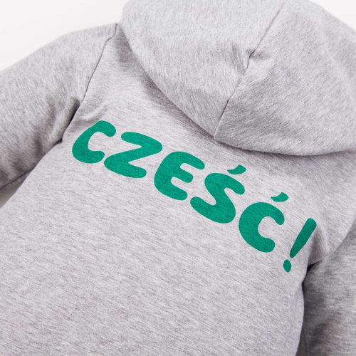 Анцуг с качулка Hello Eevi - сив