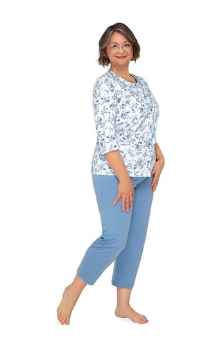 201 Дамска пижама Maria II Martel - тъмно синя 29