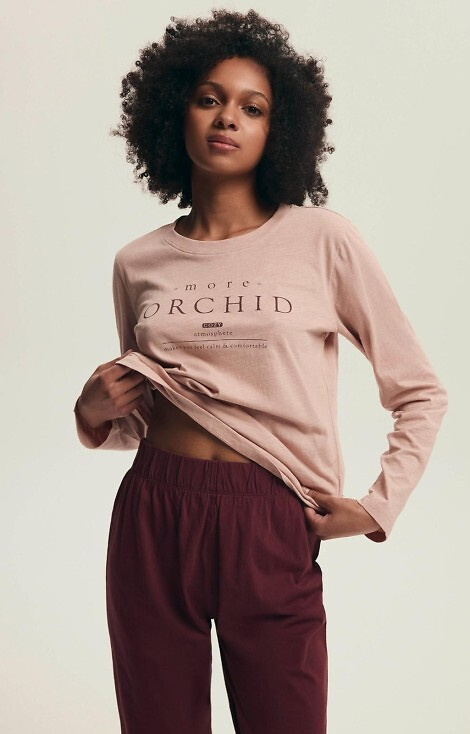 43733 Дамски комплект пижама Dorla Henderson Orchid – памук, дълъг ръкав и панталон