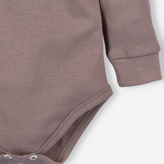 ABN-5296/CZE Happy Apples Органично памучно боди Нини кафяво