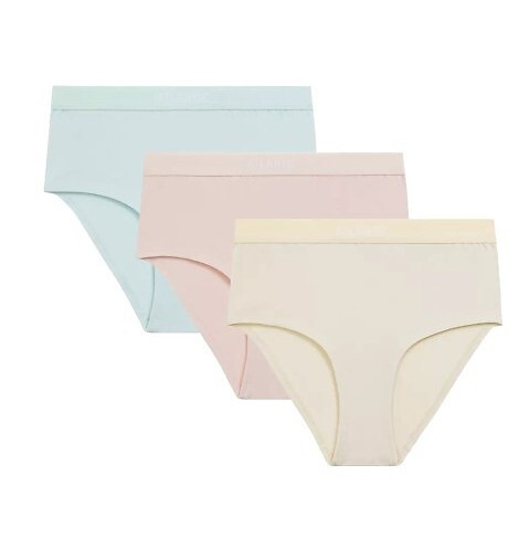 3CLP-009 Maxi Sport Дамски бикини Atlantic - бежово-ванилия-синьо