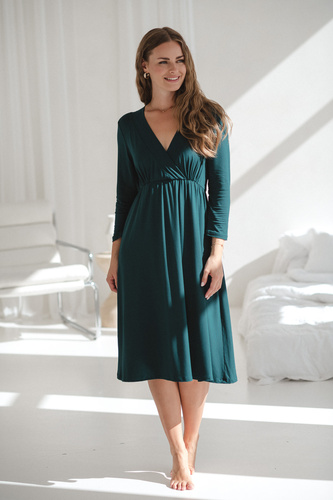 Бамбукова нощница за бременни и кърмене Star Light – удобство, елегантност, подходяща за родилния дом